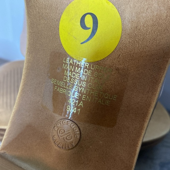 Mila Paoli | Tan/ Light Pink Rose Knotted Women's Leather Sandals - US 9 - Picture 7 of 7